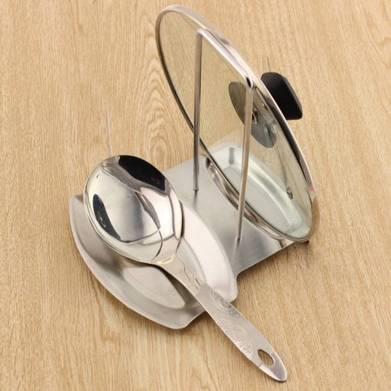 Lid And Spoon Stand Holder Stainless Steel (Premium Quality)