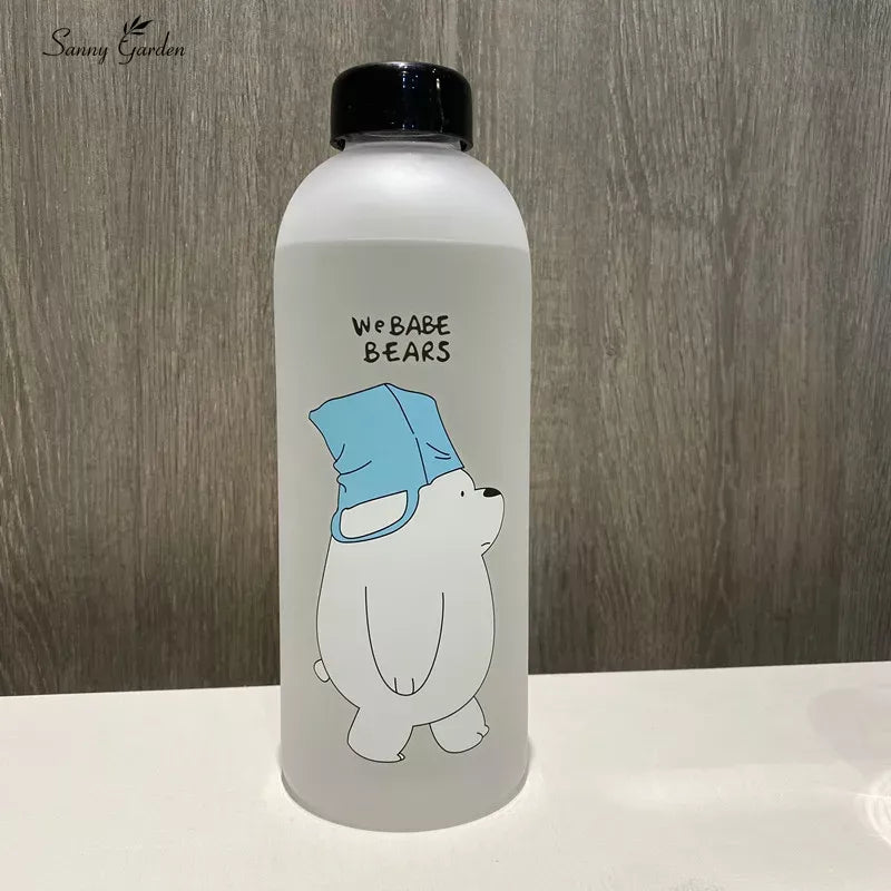 500ml Bear Style Water Bottle With Extra Cap ( Premium Quality)