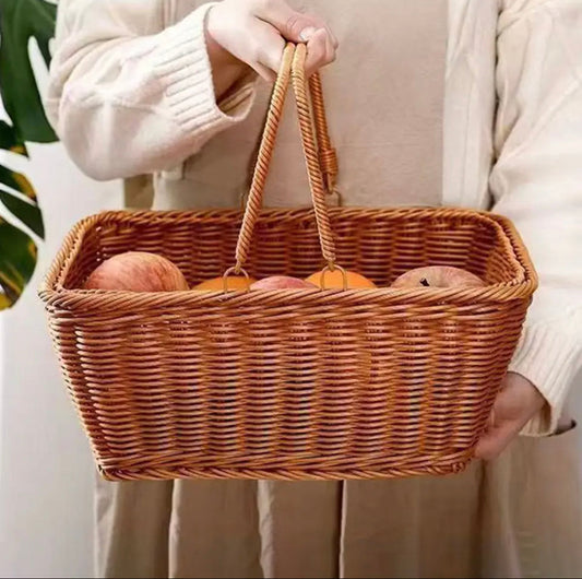 Woven Picnic Basket, Water Bread Service Box, Light Weight Imit