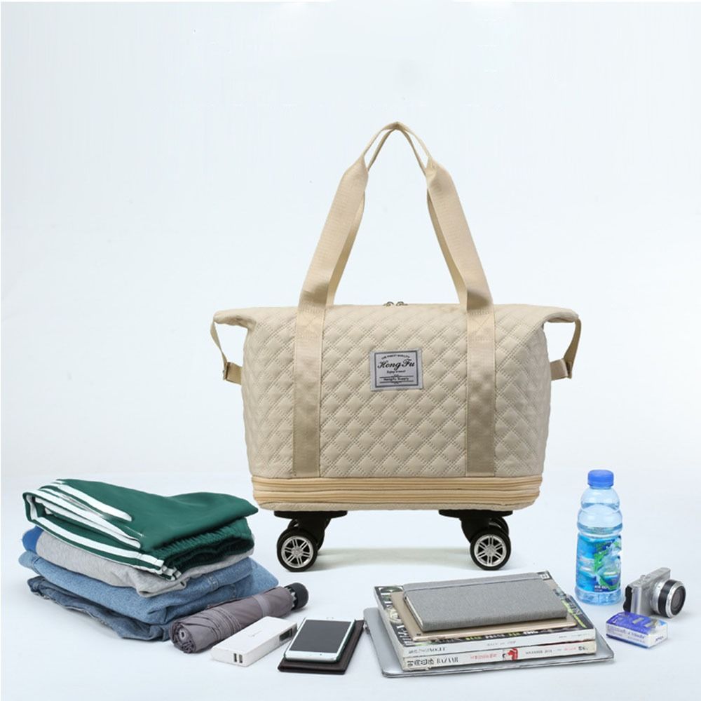 Oxford Fabric Expandable Travel Bag with Wheels (High Quality)
