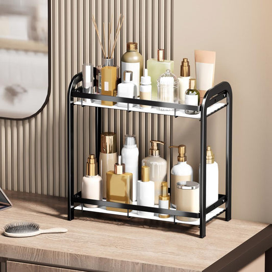 2 Layers Multipurpose Bathroom Metal Organizer (Premium Quality)