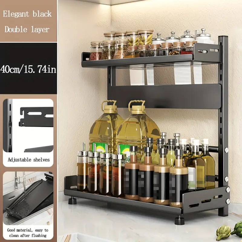 2 Layers Versatile Multifunctional Kitchen Storage Rack (Premium Quality)
