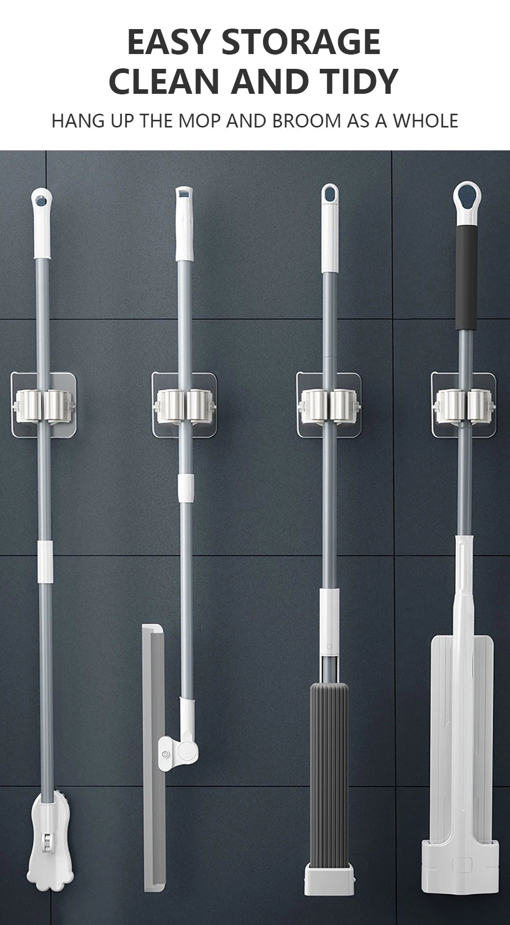 Mop Holder Self-adhesive 1PC