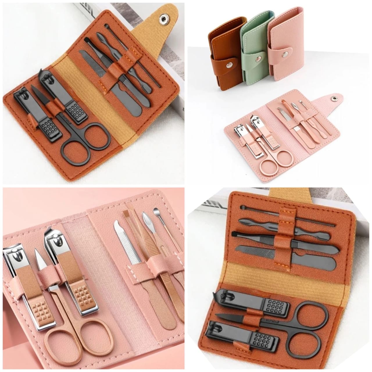 7Pcs Nail Cutter Leather Pouch (Premium Quality)