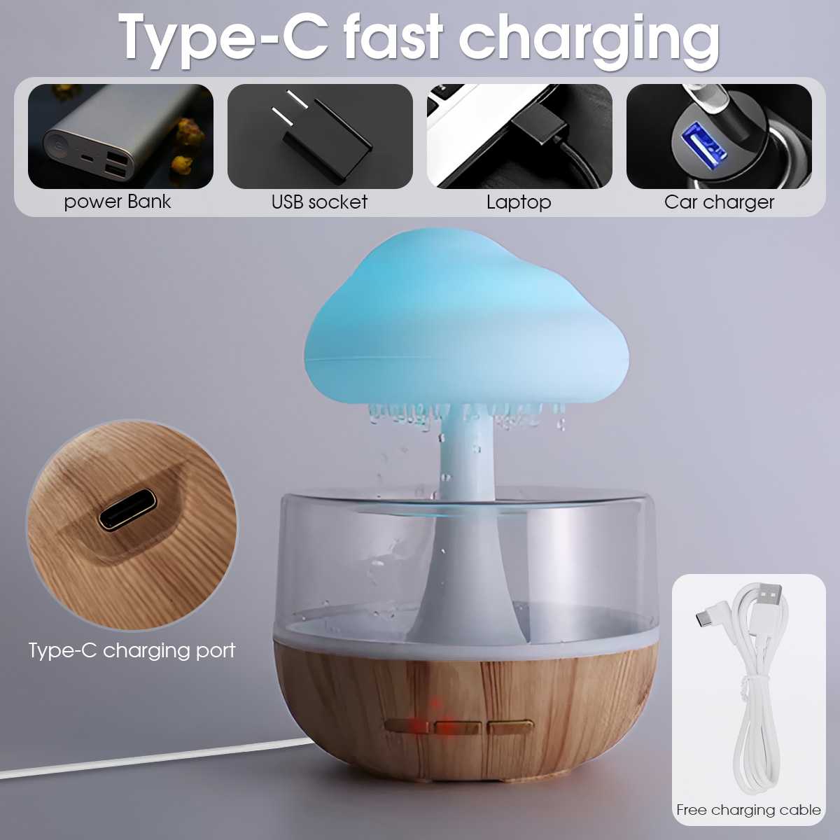 Rain Cloud Humidifier (Premium Quality)
