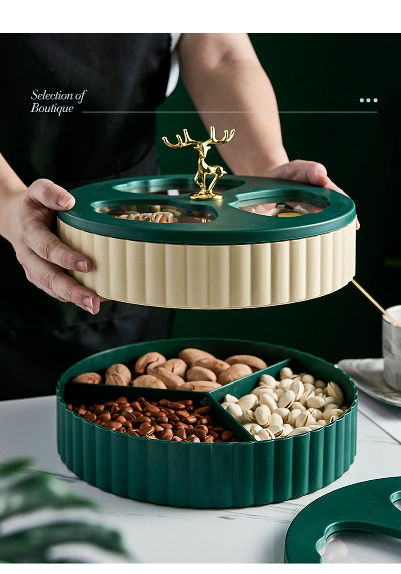 Double-Layers Nordic Style Dried Fruit Box (Premium Quality)