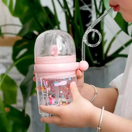 Kids Funny Whale Water Drinking Bottle 250ml