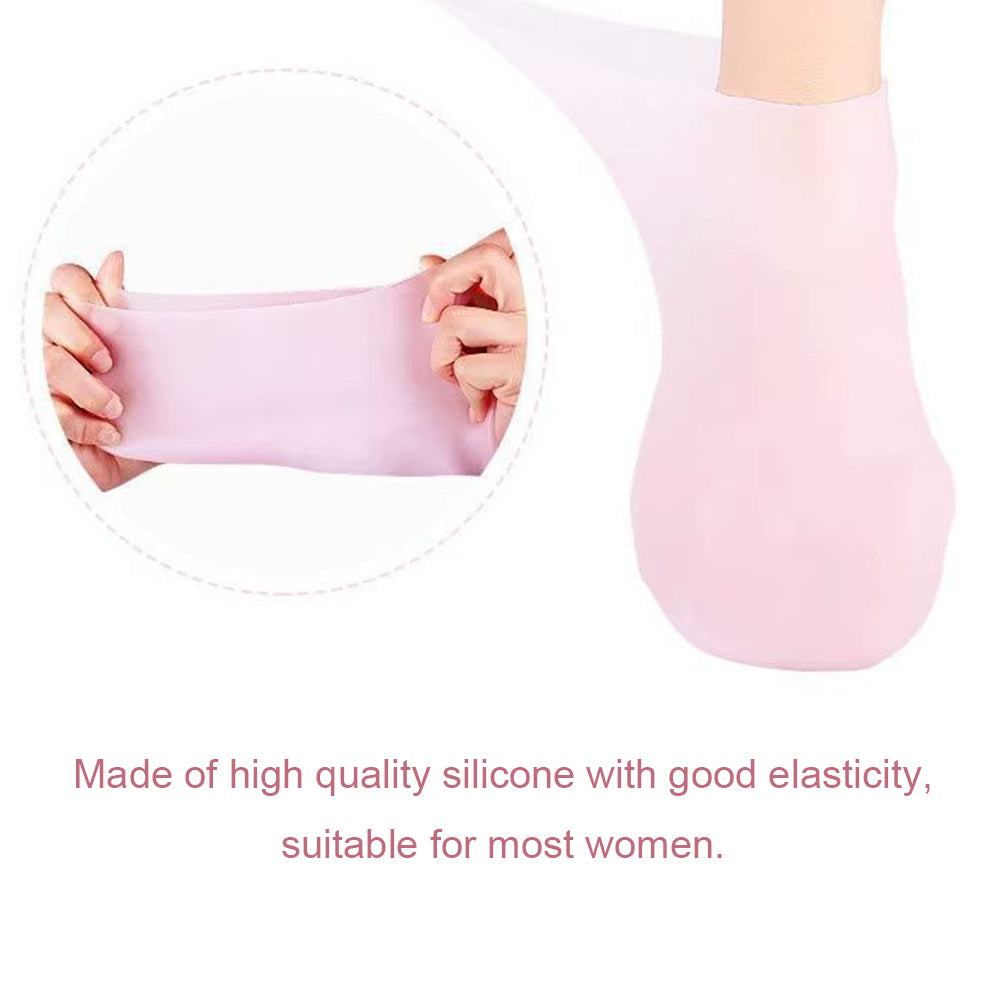 1Pair Silicone Moisturizing Socks