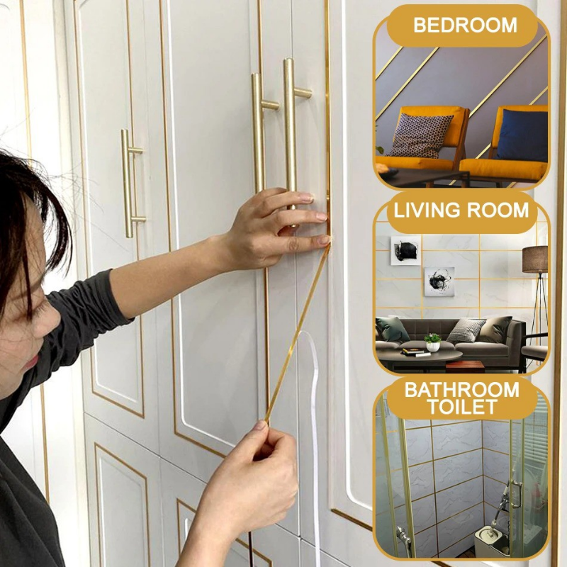 Tile Sticking Golden Tape (50 Meter)