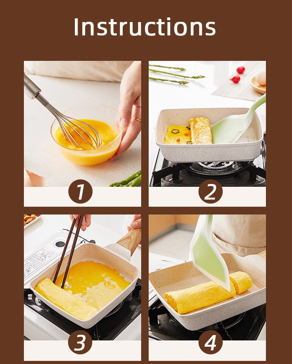 Square Nonstick Japanese Omelets Pan (Premium Quality)
