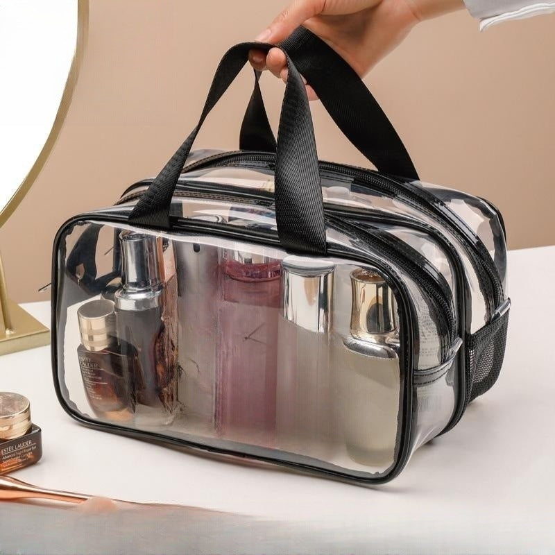 Double Layer Waterproof Cosmetics Bag