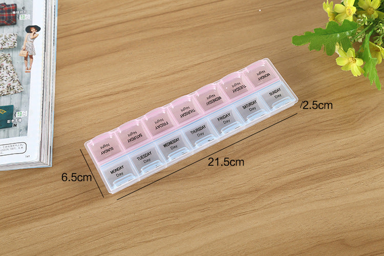 7 Days Weekly Pill Case Medicine Tablet Dispenser Carry Pill Box