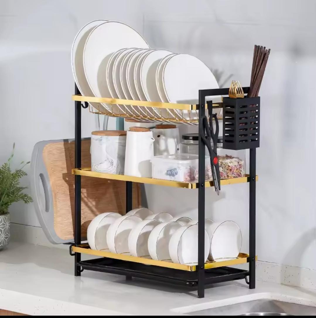 Kitchen Dish Drying Rack Cutlery Organizer (Superior Quality)