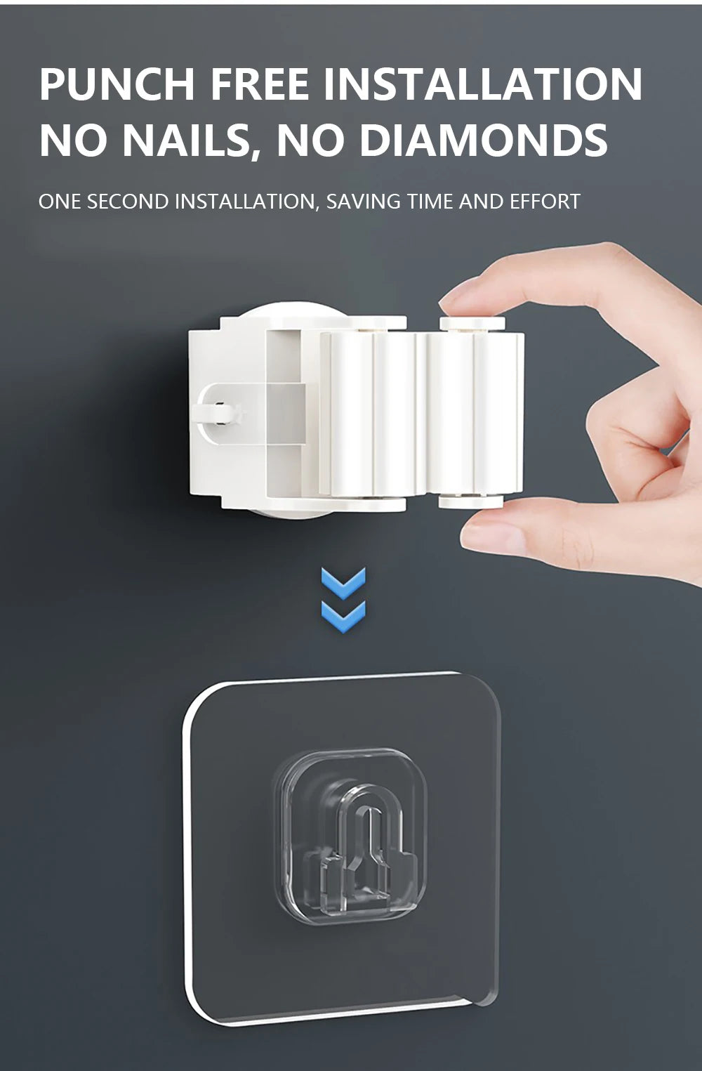 Mop Holder Self-adhesive 1PC