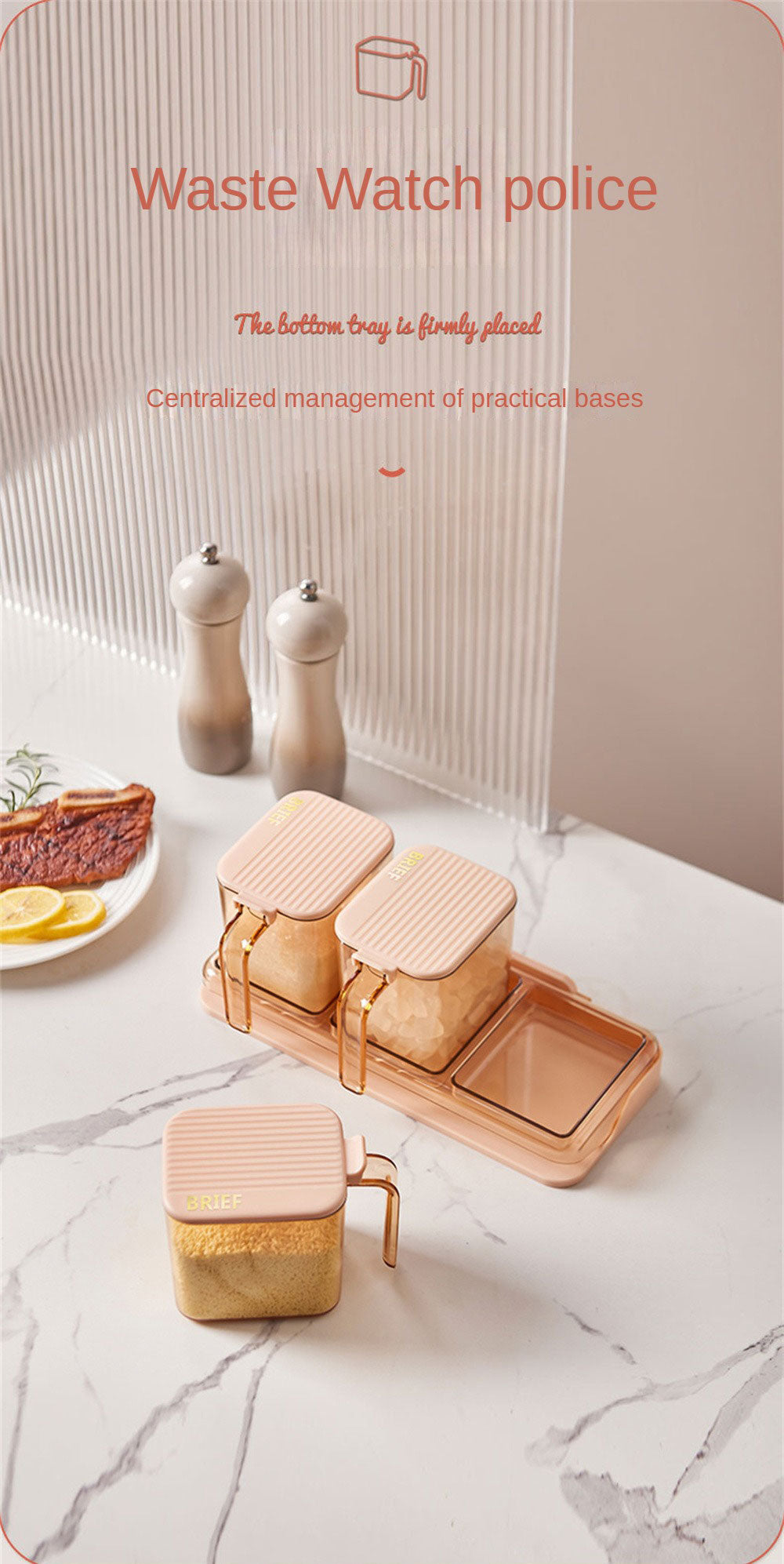 3 Pcs Set Transparent Seasoning Box (Premium Quality)