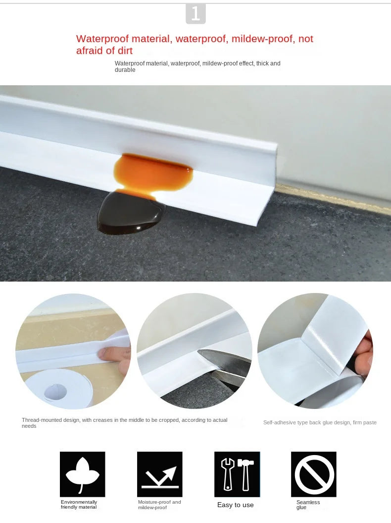 1PCS PVC Self Adhesive Waterproof Sealing Tape