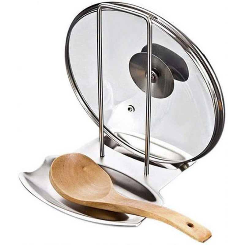 Lid And Spoon Stand Holder Stainless Steel (Premium Quality)