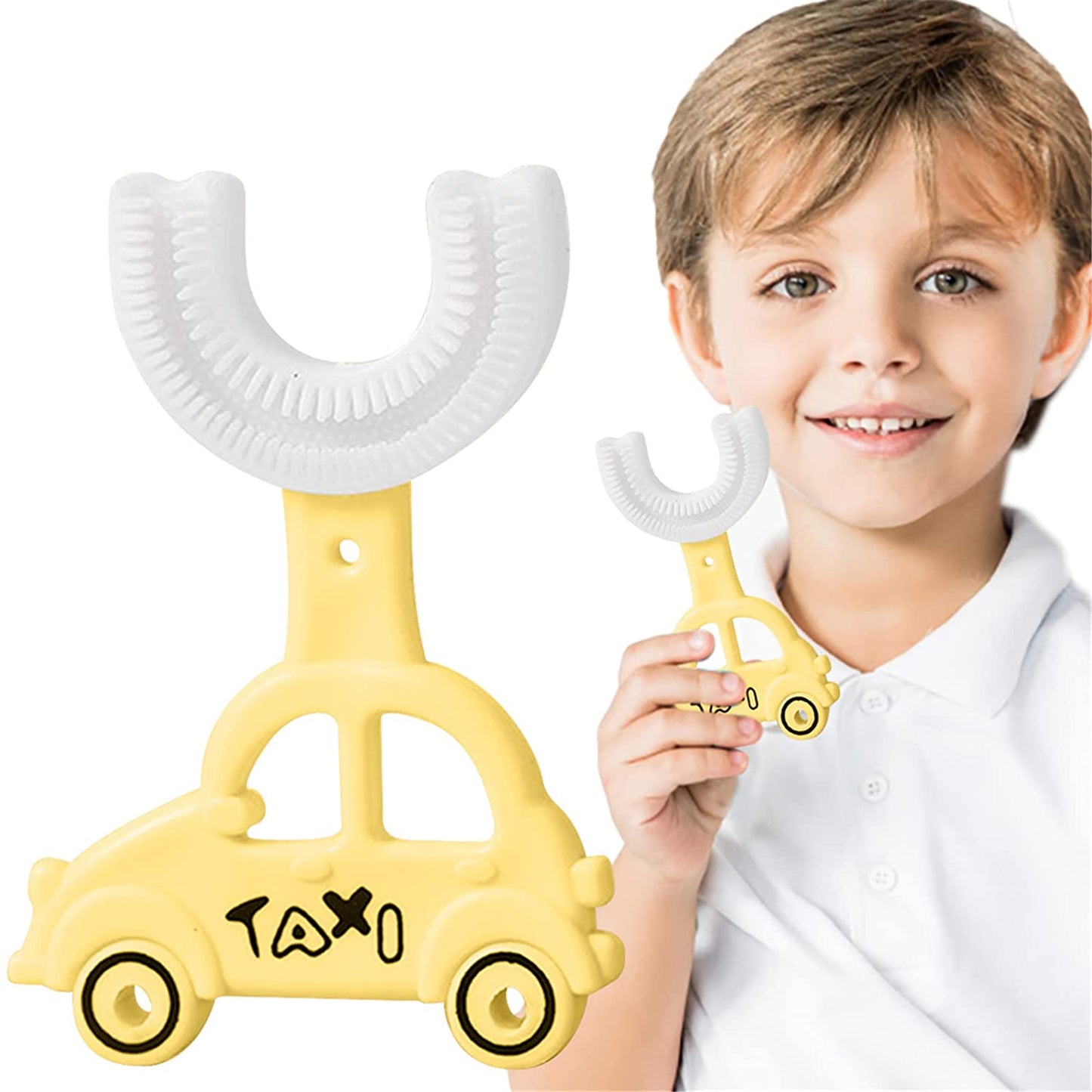 Car Shape Kids U Shaped Toothbrushes