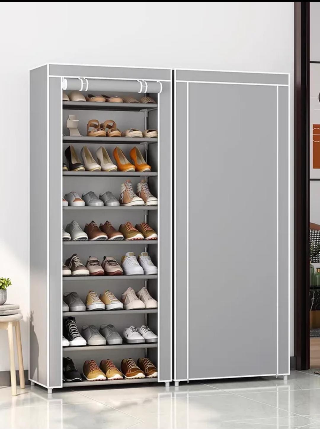Shoe Rack Organizer Dustproof Shoe Cabinet Multi-Layer