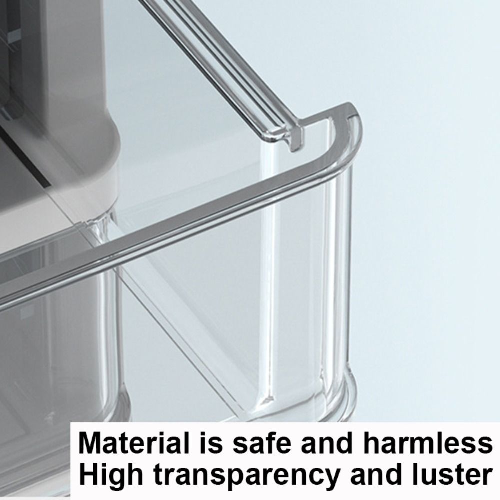 3 Layers Transparent Cartoon Rabbit Handle Storage Box (Premium Quality)