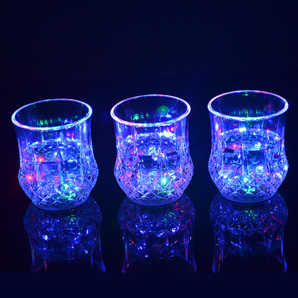 Colourful LED Automatic Flashing Cut-glass (Pack of 2)