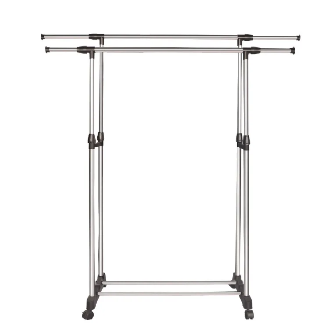 Double Pole Cloth Rack Multifunction Stainless Steel (A Quality)