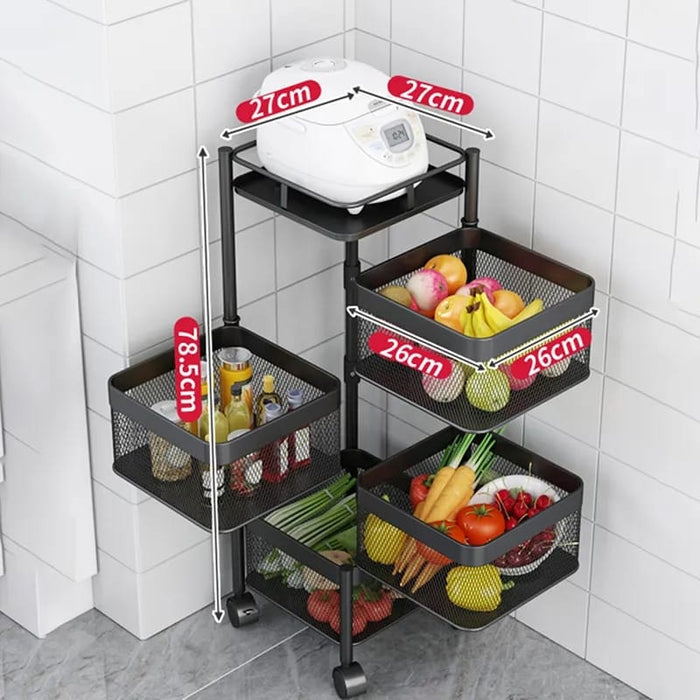 Square Metal Trolley(Superior Quality)