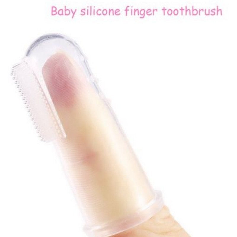 Baby Kids Silicone Finger Toothbrush Soft Safe Baby Teether - Silicone Toothbrush Teeth Rubber