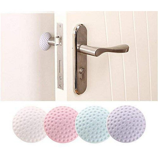 Pack of 4) Door Handle Bumper Rubber Lock Crash mat Pad Baby safety Protective Anti-collision Edge Corner Wall Protector Guard Door Stopper