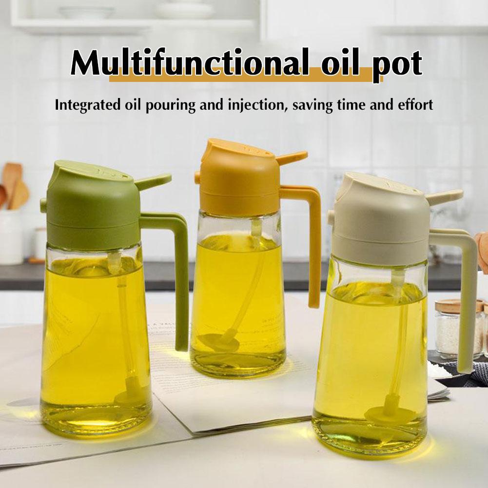 2 in 1 Oil Spray Glass Jug