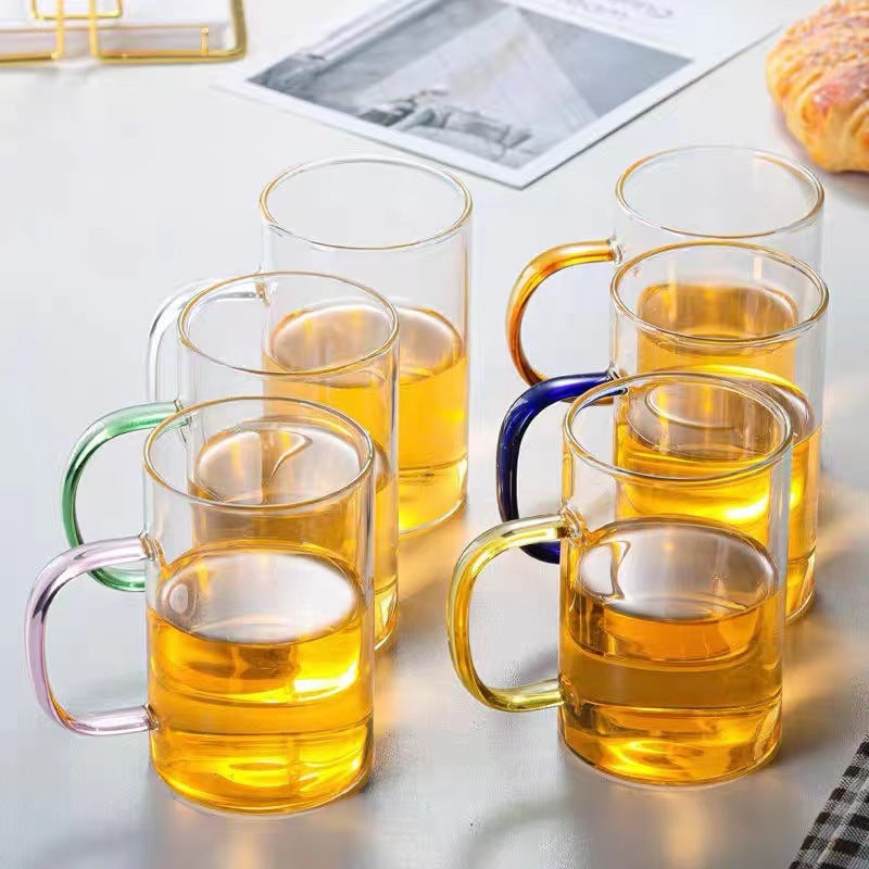 6Pcs Borosilicate Glass Mug Set