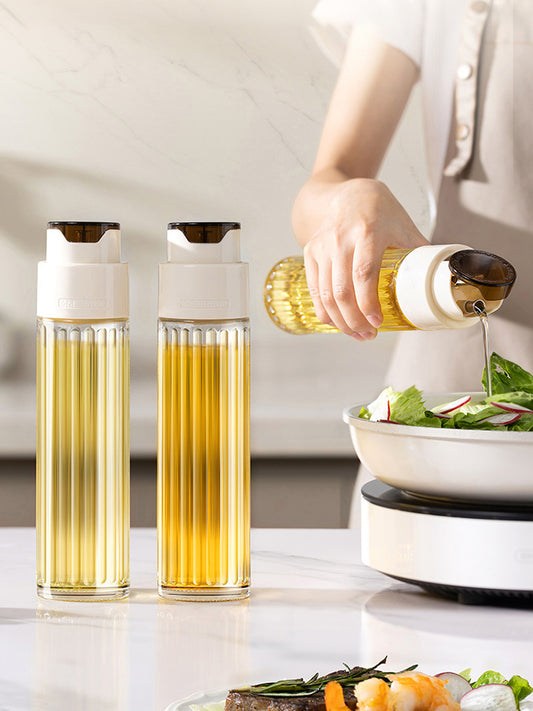 1Pcs Automatic Opening And Closing Oil Glass Bottle (Premium Quality)
