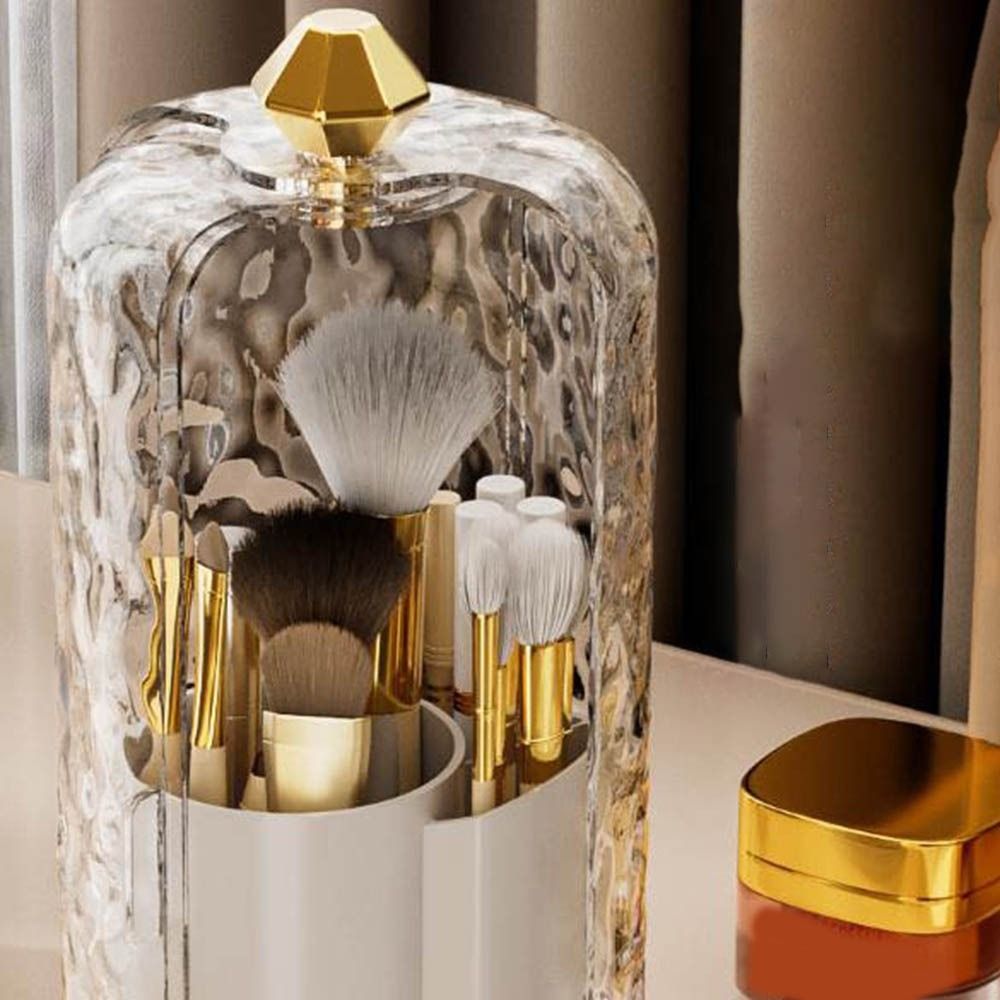 Makeup Brush Storage Box With Transparent Lid (Premium Quality)