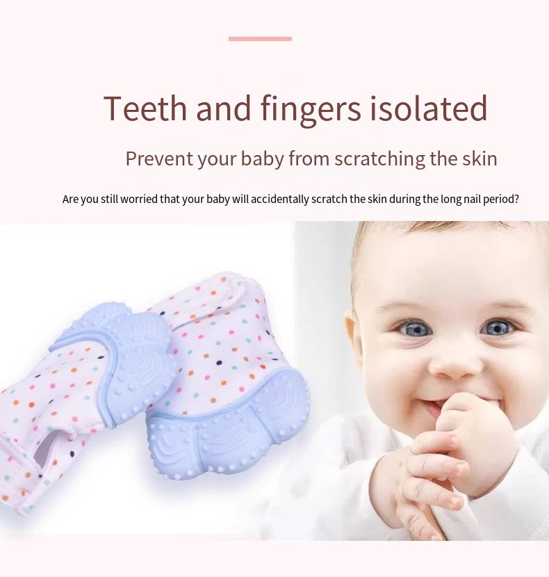 1 Pcs Baby Teether Cartoon Printed Children'S Glove