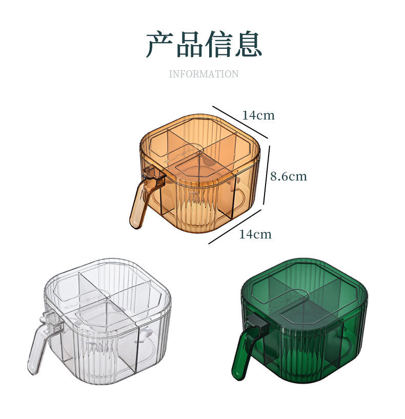 Four- compartment Seasoning Box Acrylic (Premium Quality)
