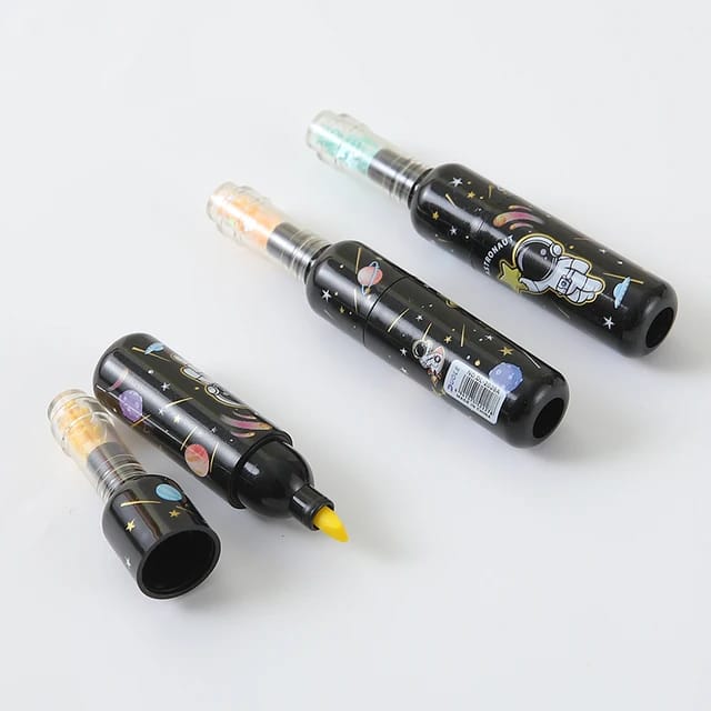 Cute Planet Bottle Mini Fluorescent Highliter