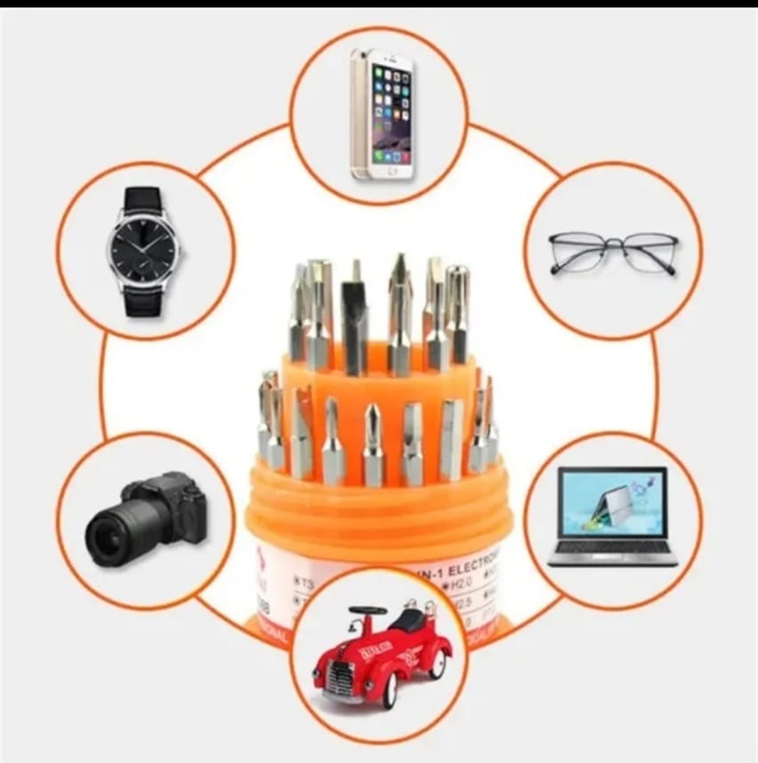 31PC Pagoda Type Universal Screwdriver Multitool Set