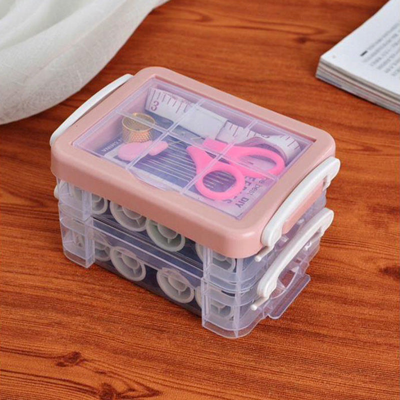 Nordic Style Double Layer Sewing Kit Box