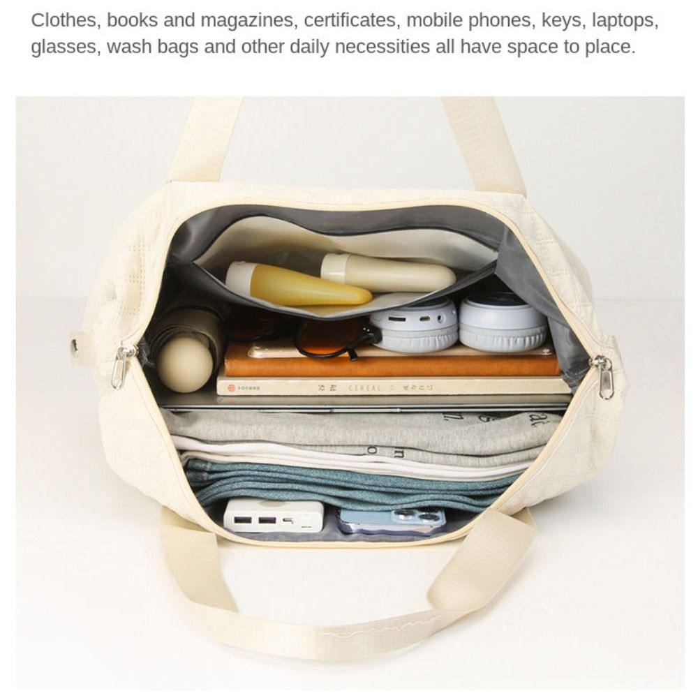Oxford Fabric Expandable Travel Bag with Wheels (High Quality)