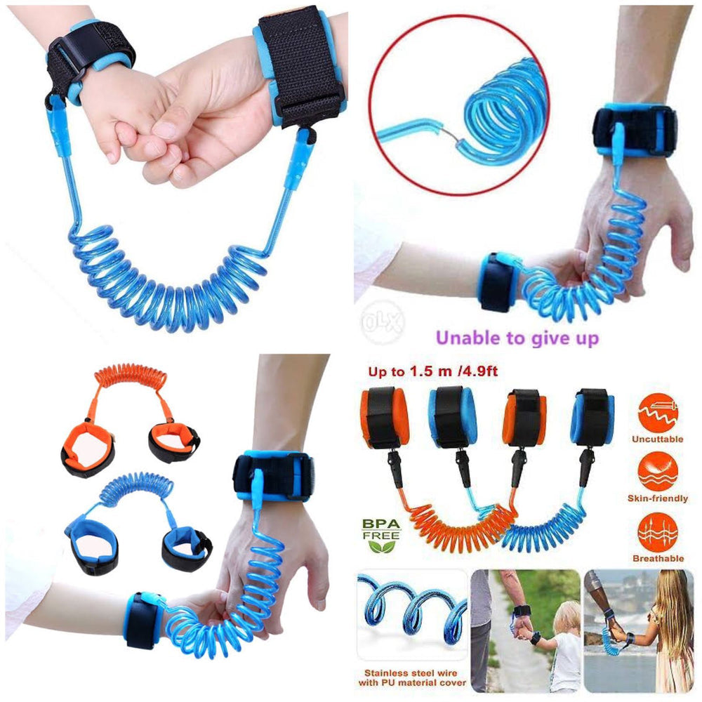 Baby Child Anti Lost Wrist Link Safety Harness Strap Rope, Wristband For Toddlers, Kids Loss