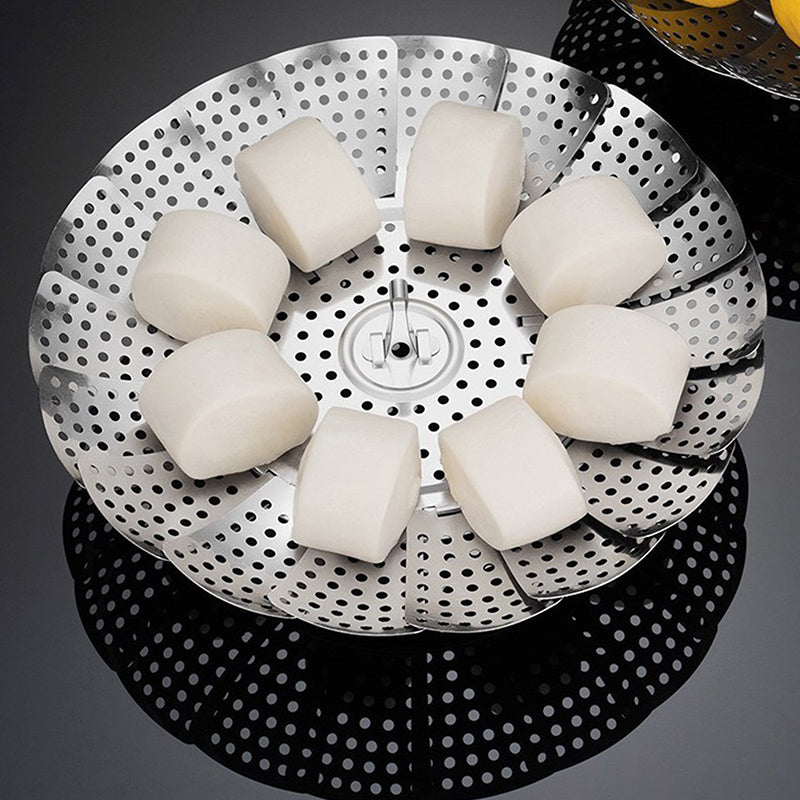Folding Dish Steam Stainless Steel Food Steamer