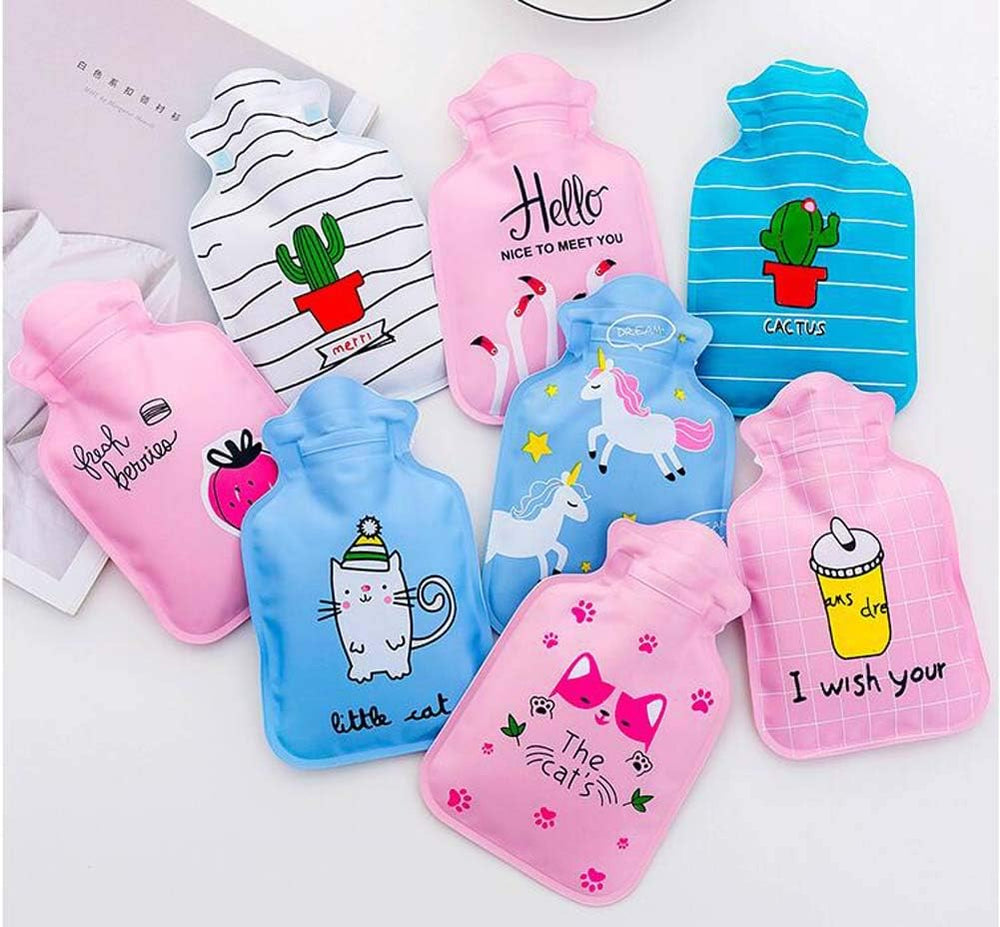 1pc Hot Water Bottles, Hand Warmer With Lovely Cartoon Knitted Portable Hand Hot Water Bags Random Color