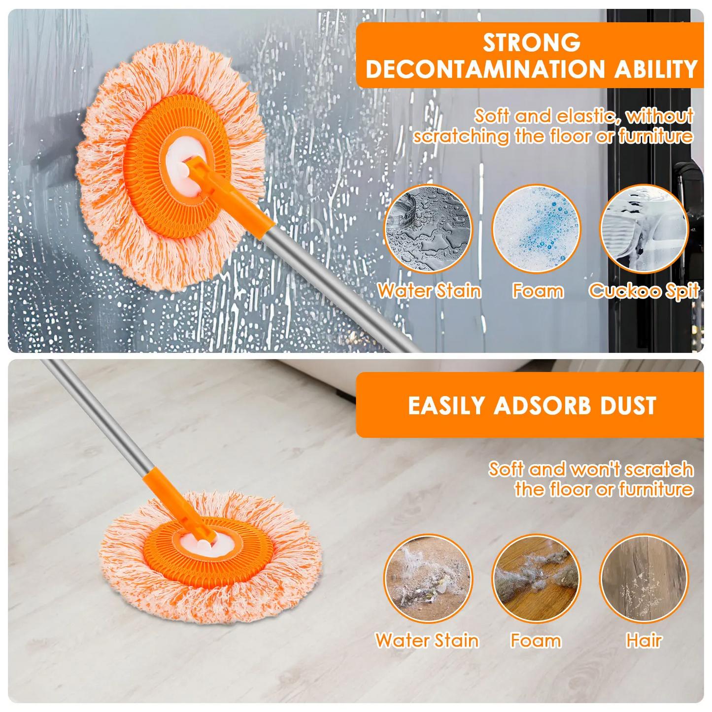 360° Sunflower Adjustable Cleaning Mop
