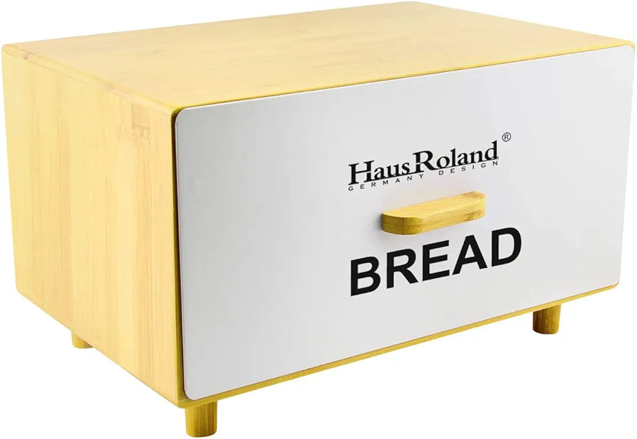 3 Pcs Bamboo Wooden Bread Storage Box Modern