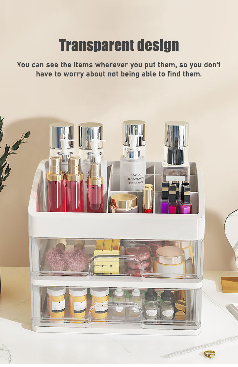 Stylist Multilayer Transparent Cosmetics Organizer