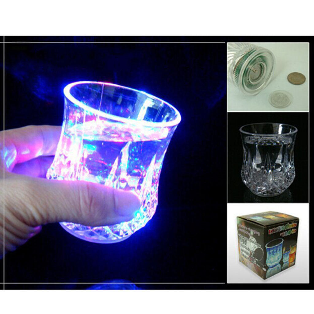 Colourful LED Automatic Flashing Cut-glass (Pack of 2)