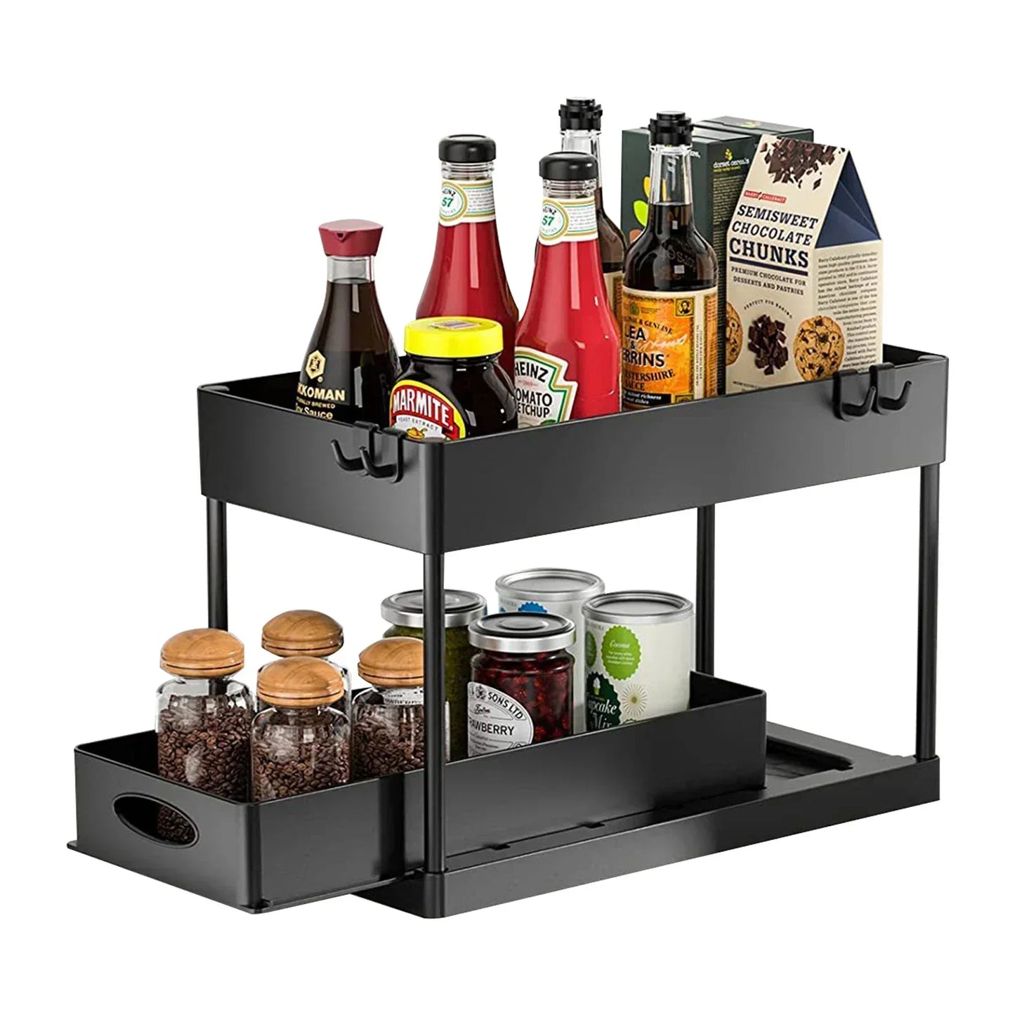 2 Tier Kitchen And Undersink   Multipurpose Organizer (Premium Quality)