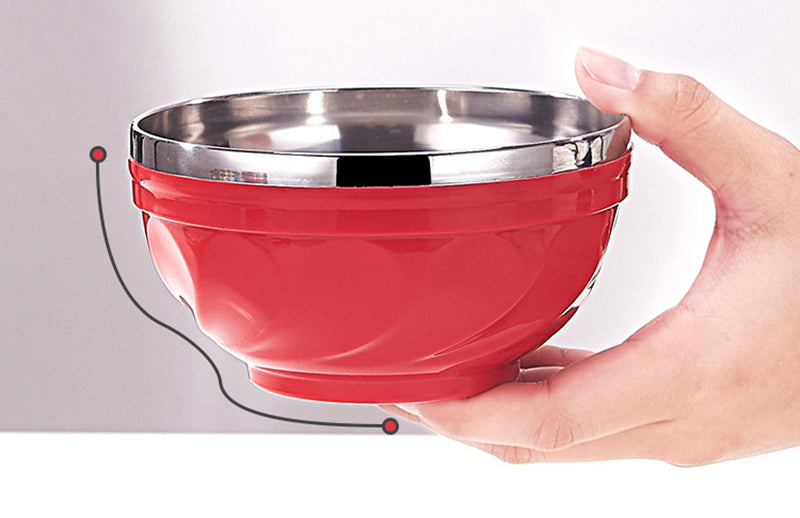 Double-Layers Stainless Steel Bowl (Premium Quality)