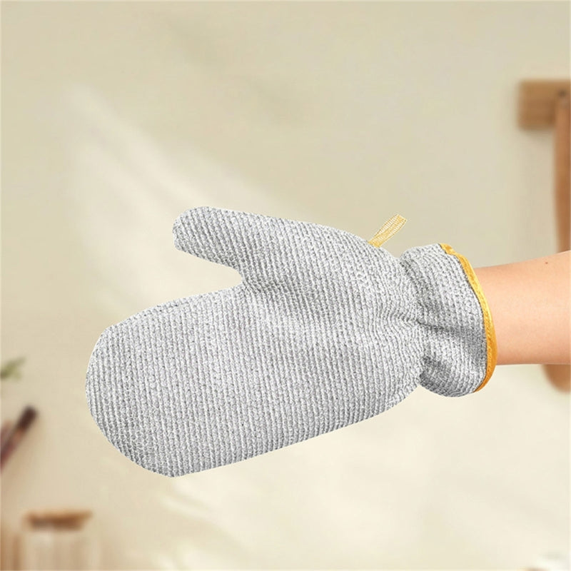 Double Sided Silver Wire Dishwashing Gloves 2 Pcs
