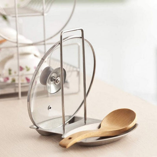 Lid And Spoon Stand Holder Stainless Steel (Premium Quality)